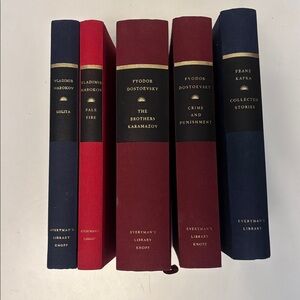 Barnes & Noble Red and Blue Classic Russian Coffee Table Books